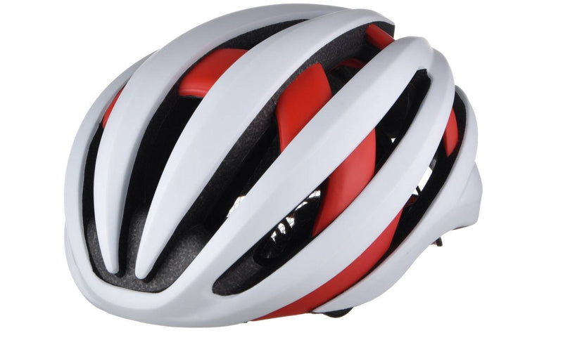 Smart Bluetooth Riding Helmet with LED Tail Light Red and white One size